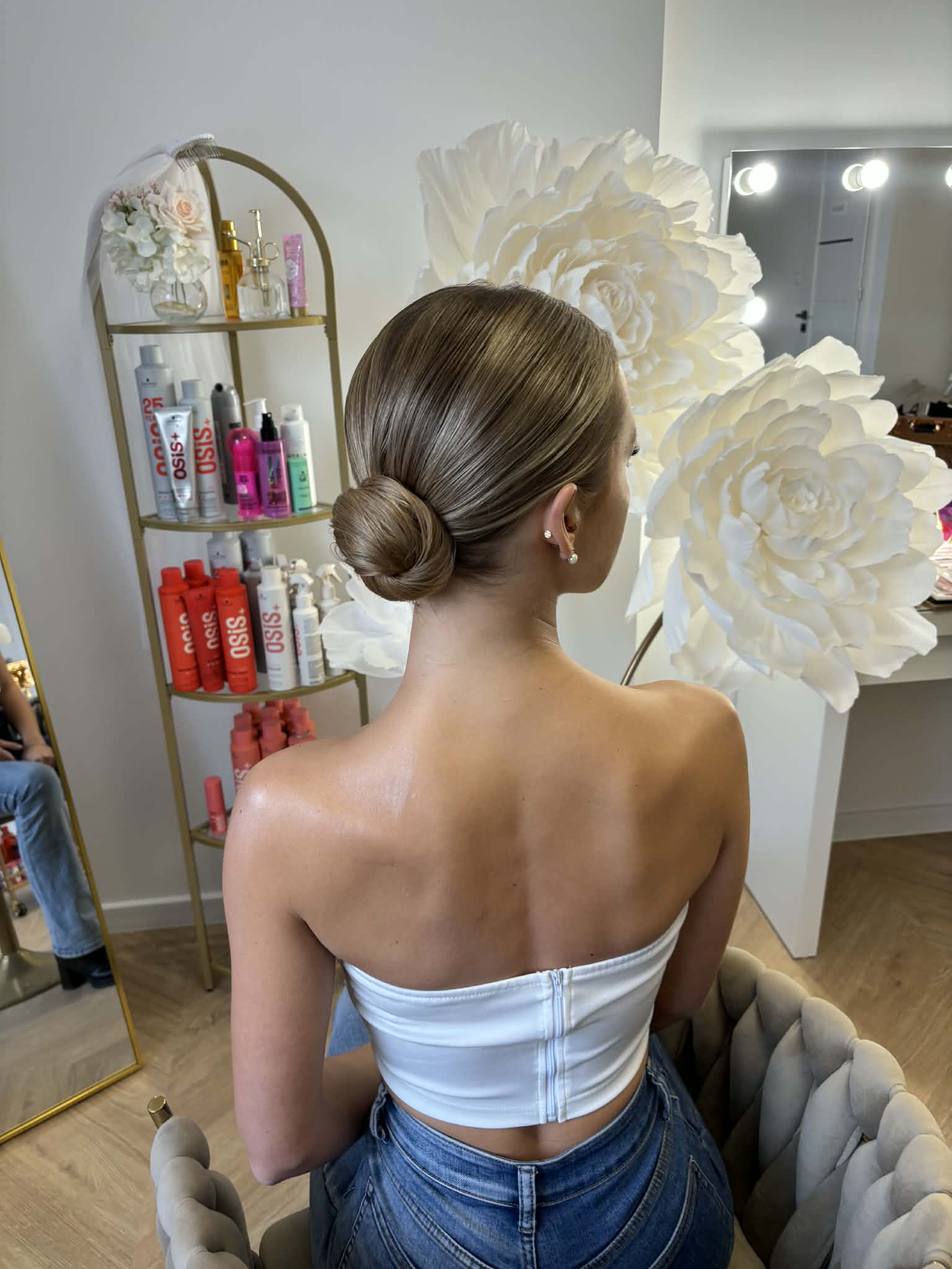 Model with professional makeup & hairstyles